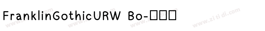 FranklinGothicURW Bo字体转换